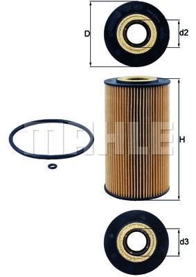Oljefilter Knecht OX 169D KNECHT
