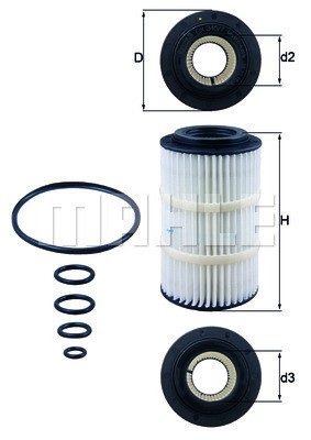 Oljefilter Knecht OX 345/7D KNECHT