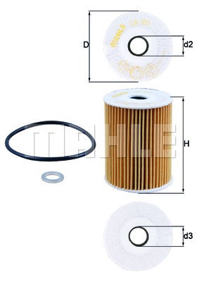 Oljefilter Knecht OX 355D KNECHT