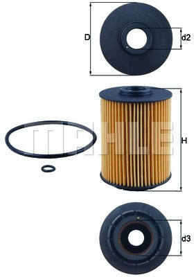 Oljefilter Knecht OX 356D KNECHT