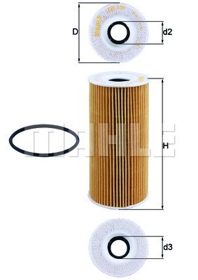 Oljefilter Knecht OX 366D KNECHT