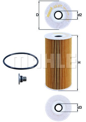 Oljefilter Knecht OX 377D KNECHT