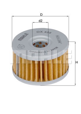 Oljefilter Knecht OX 409 KNECHT
