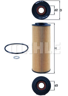 Oljefilter Knecht OX 775D KNECHT