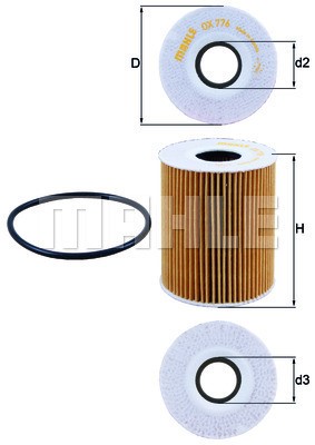 Oljefilter Knecht OX 776D KNECHT