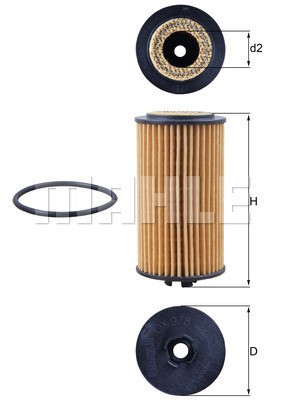 Oljefilter Knecht OX 978D KNECHT