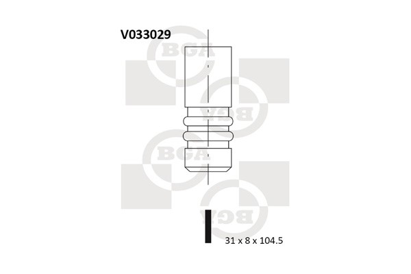 Avgasventil Bga V033029 BGA Avgasventil Bga V033029 BGA