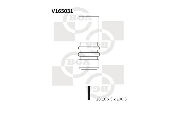 Avgasventil Bga V165031 BGA