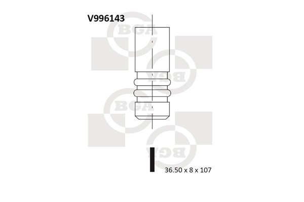 Insugsventil Bga V996143 BGA