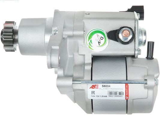 Startmotor 12V As-pl Brand new | as-pl | starters S6034 AS-PL