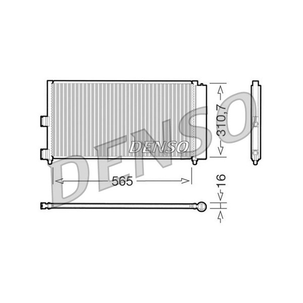 Kondensor, klimatanläggning Denso DCN09070 DENSO