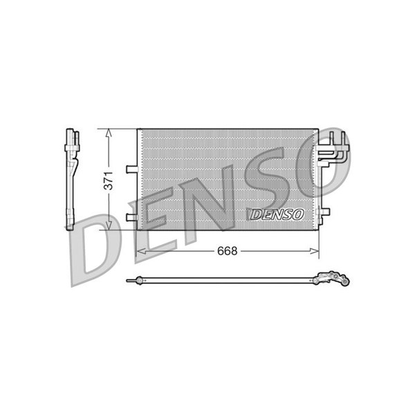 Kondensor, klimatanläggning Denso DCN10007 DENSO