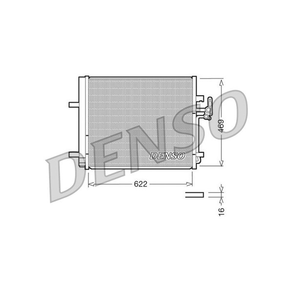 Kondensor, klimatanläggning Denso DCN10016 DENSO