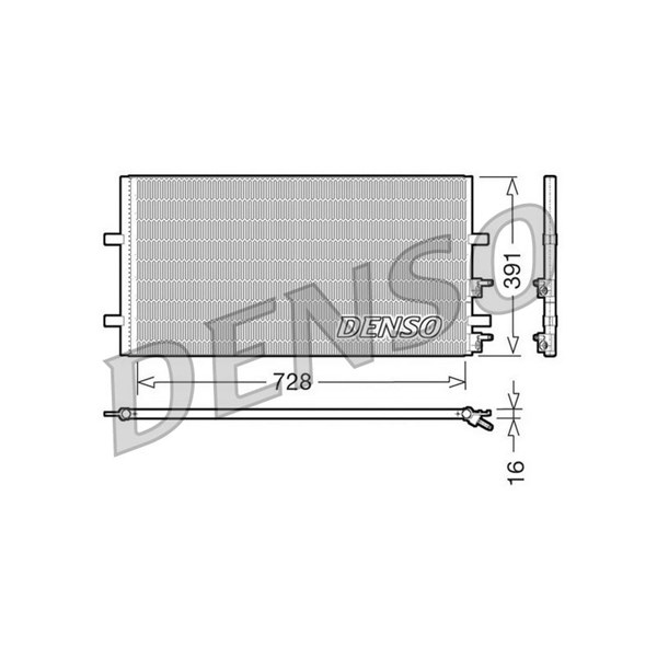 Kondensor, klimatanläggning Denso DCN10017 DENSO