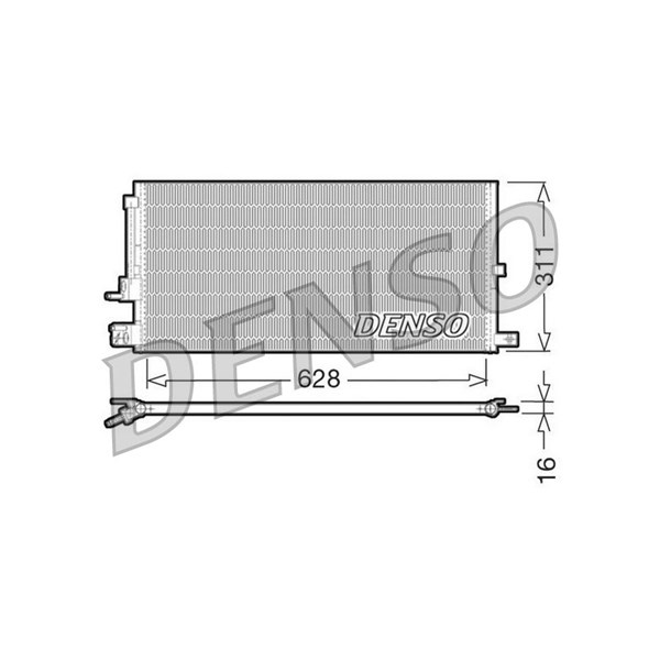 Kondensor, klimatanläggning Denso DCN11007 DENSO