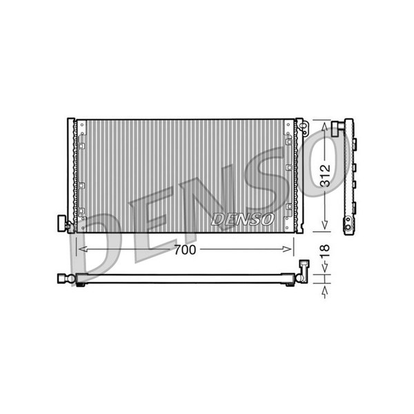 Kondensor, klimatanläggning Denso DCN12001 DENSO