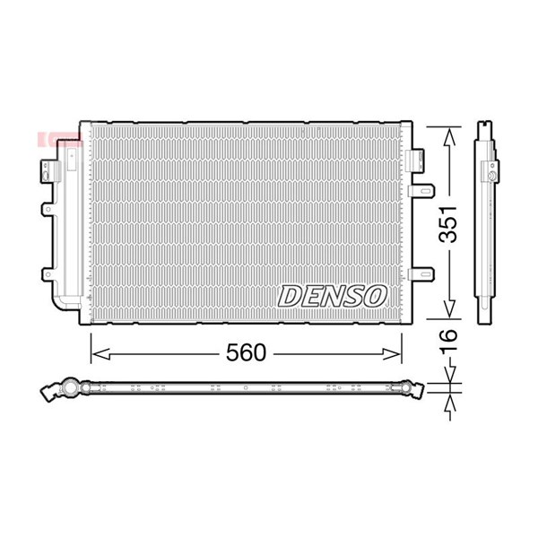Kondensor, klimatanläggning Denso DCN12005 DENSO