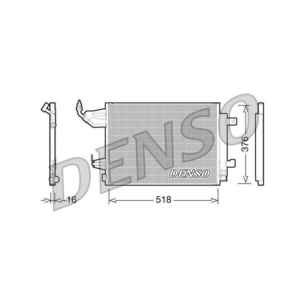 Kondensor, klimatanläggning Denso DCN16001 DENSO