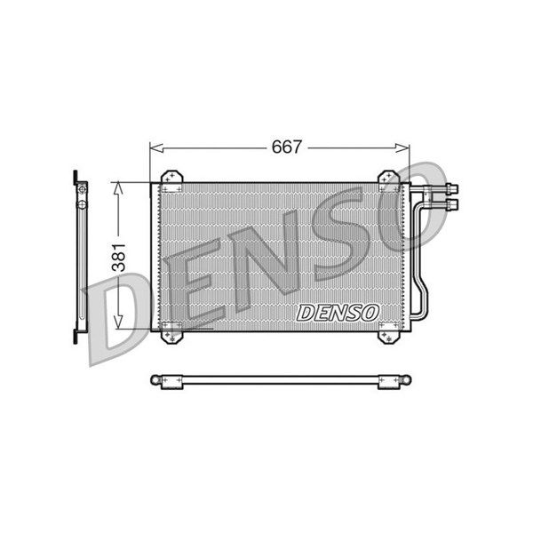 Kondensor, klimatanläggning Denso DCN17055 DENSO
