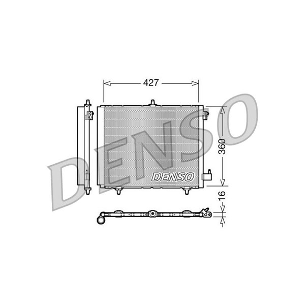 Kondensor, klimatanläggning Denso DCN21009 DENSO