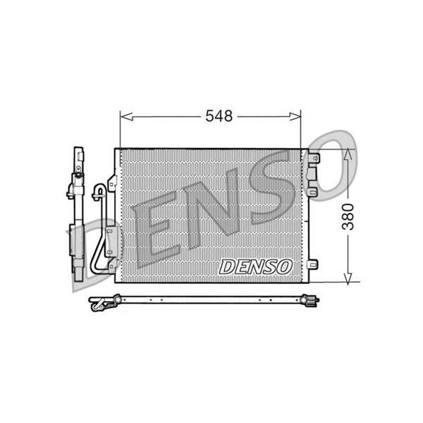 Kondensor, klimatanläggning Denso DCN23008 DENSO
