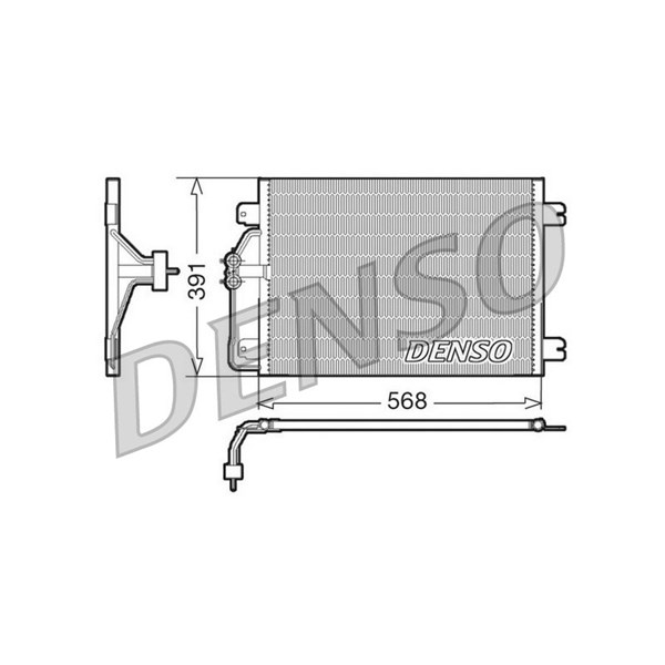 Kondensor, klimatanläggning Denso DCN23010 DENSO