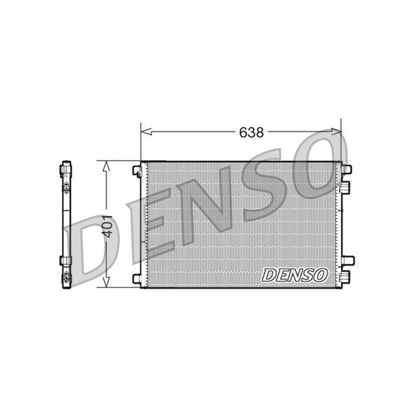 Kondensor, klimatanläggning Denso DCN23012 DENSO