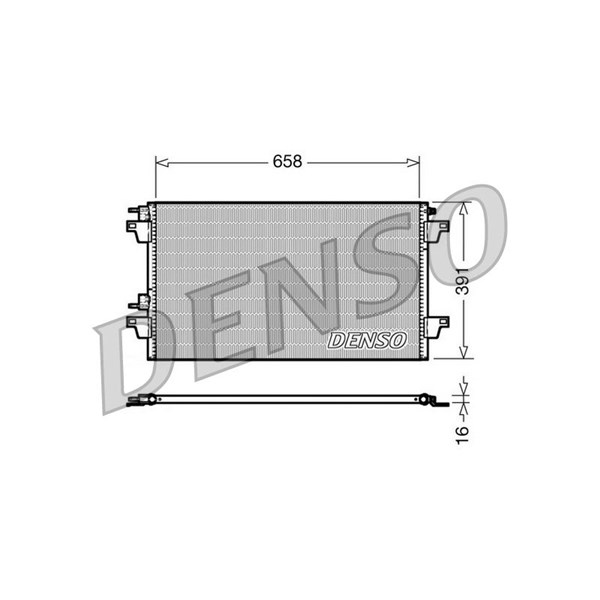 Kondensor, klimatanläggning Denso DCN23018 DENSO
