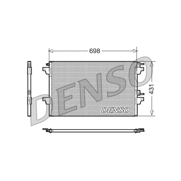 Kondensor, klimatanläggning Denso DCN23021 DENSO