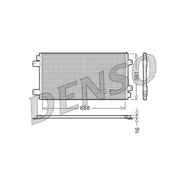 Kondensor, klimatanläggning Denso DCN23024 DENSO