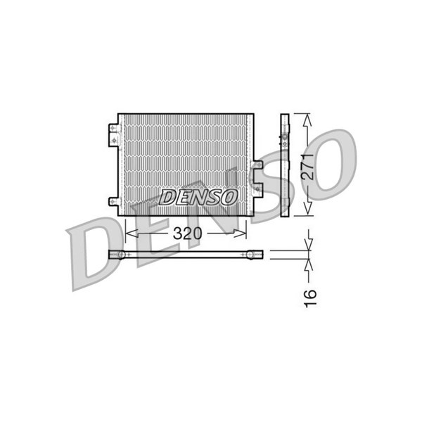 Kondensor, klimatanläggning Denso DCN28002 DENSO