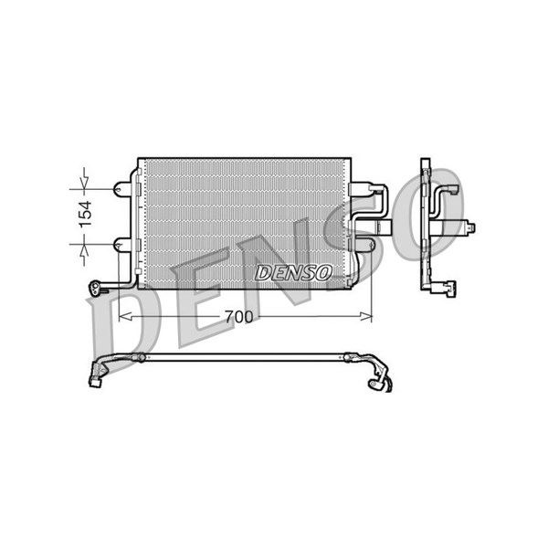 Kondensor, klimatanläggning Denso DCN32017 DENSO