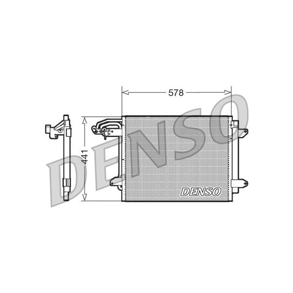 Kondensor, klimatanläggning Denso DCN32030 DENSO