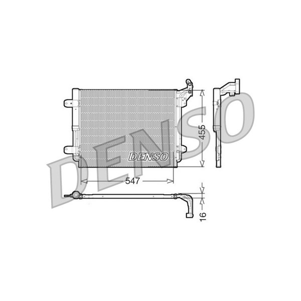 Kondensor, klimatanläggning Denso DCN32062 DENSO