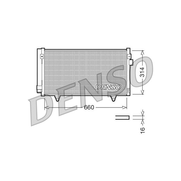 Kondensor, klimatanläggning Denso DCN36003 DENSO