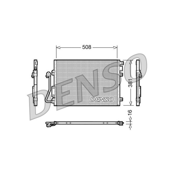 Kondensor, klimatanläggning Denso DCN37001 DENSO