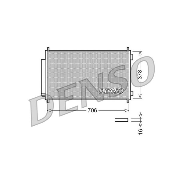 Kondensor, klimatanläggning Denso DCN40002 DENSO