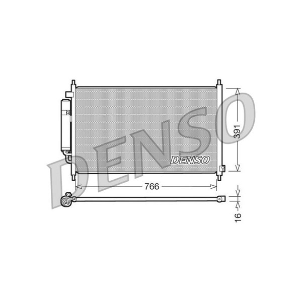 Kondensor, klimatanläggning Denso DCN40005 DENSO