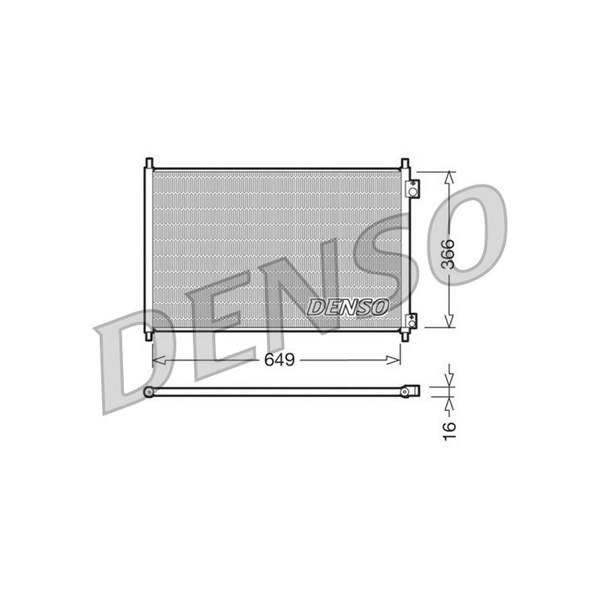 Kondensor, klimatanläggning Denso DCN40006 DENSO