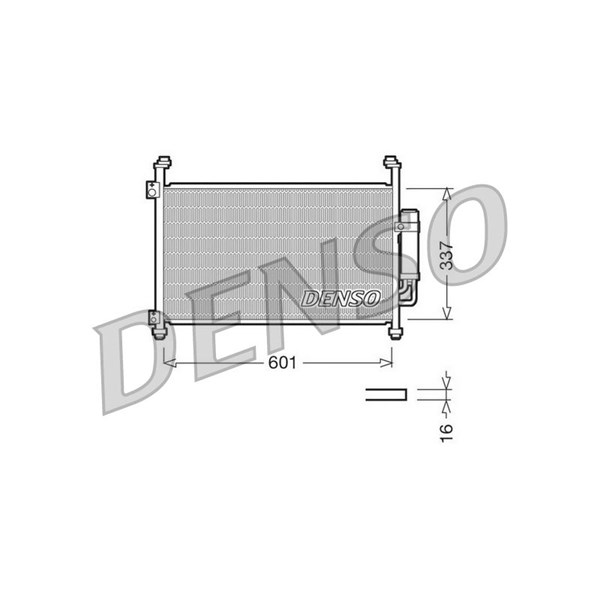 Kondensor, klimatanläggning Denso DCN40007 DENSO