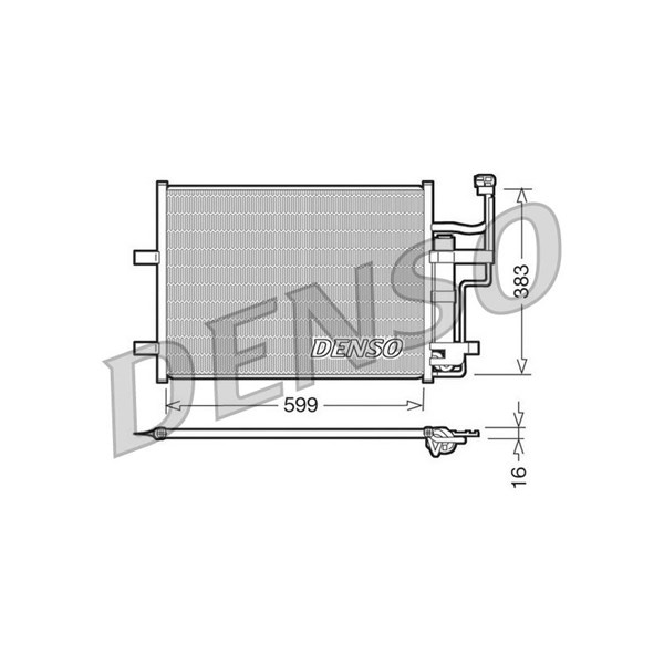 Kondensor, klimatanläggning Denso DCN44003 DENSO