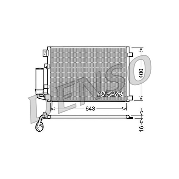 Kondensor, klimatanläggning Denso DCN46002 DENSO