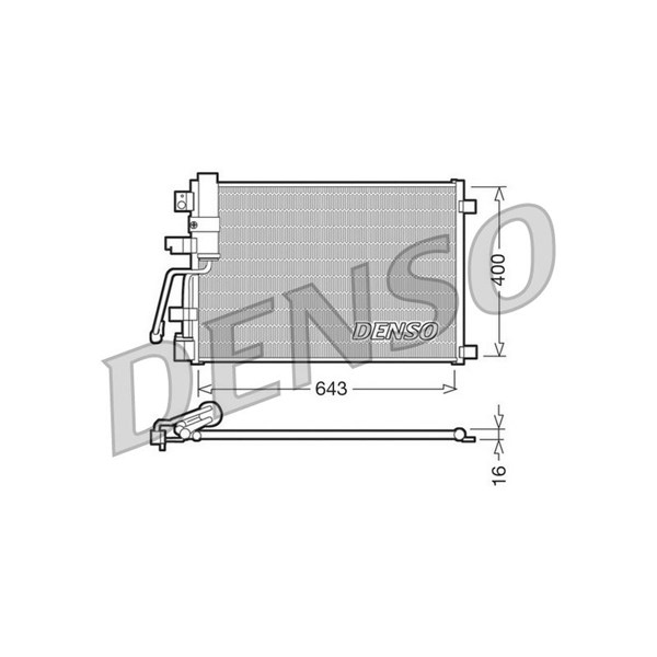 Kondensor, klimatanläggning Denso DCN46003 DENSO