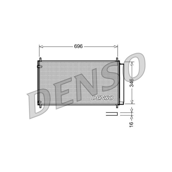 Kondensor, klimatanläggning Denso DCN50022 DENSO