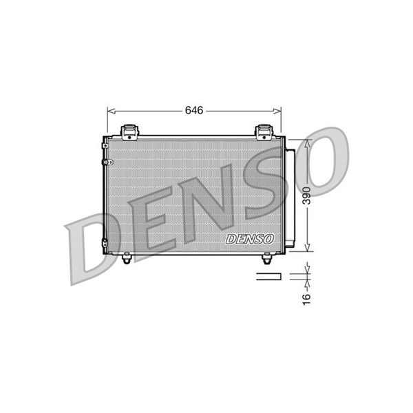 Kondensor, klimatanläggning Denso DCN50024 DENSO