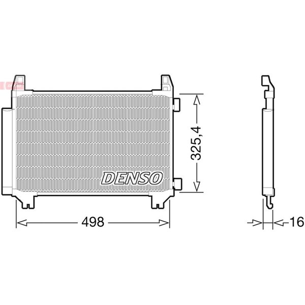 Kondensor, klimatanläggning Denso DCN50028 DENSO