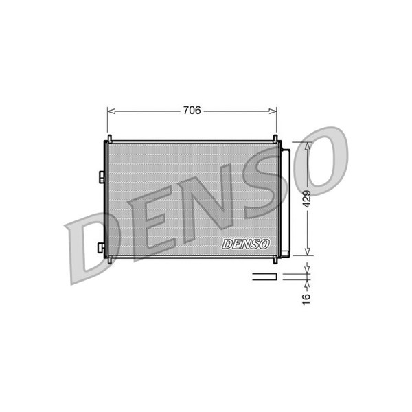 Kondensor, klimatanläggning Denso DCN50030 DENSO