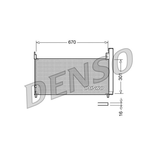 Kondensor, klimatanläggning Denso DCN50037 DENSO