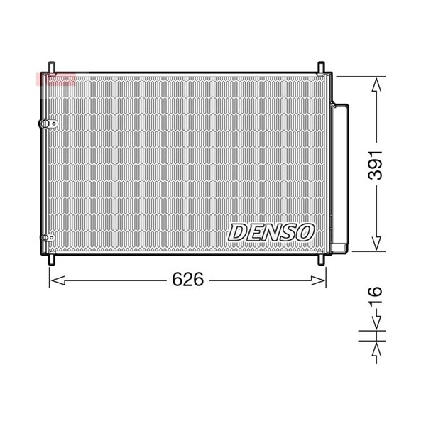 Kondensor, klimatanläggning Denso DCN50041 DENSO