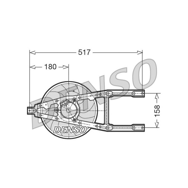 Fläkt, kylare 12V Denso DER09012 DENSO